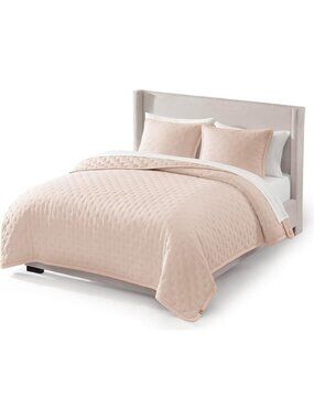 UGG Devon Braid Queen Quilt Set, Lightweight, 3-Piece, Pink (Himalayan) Flaw